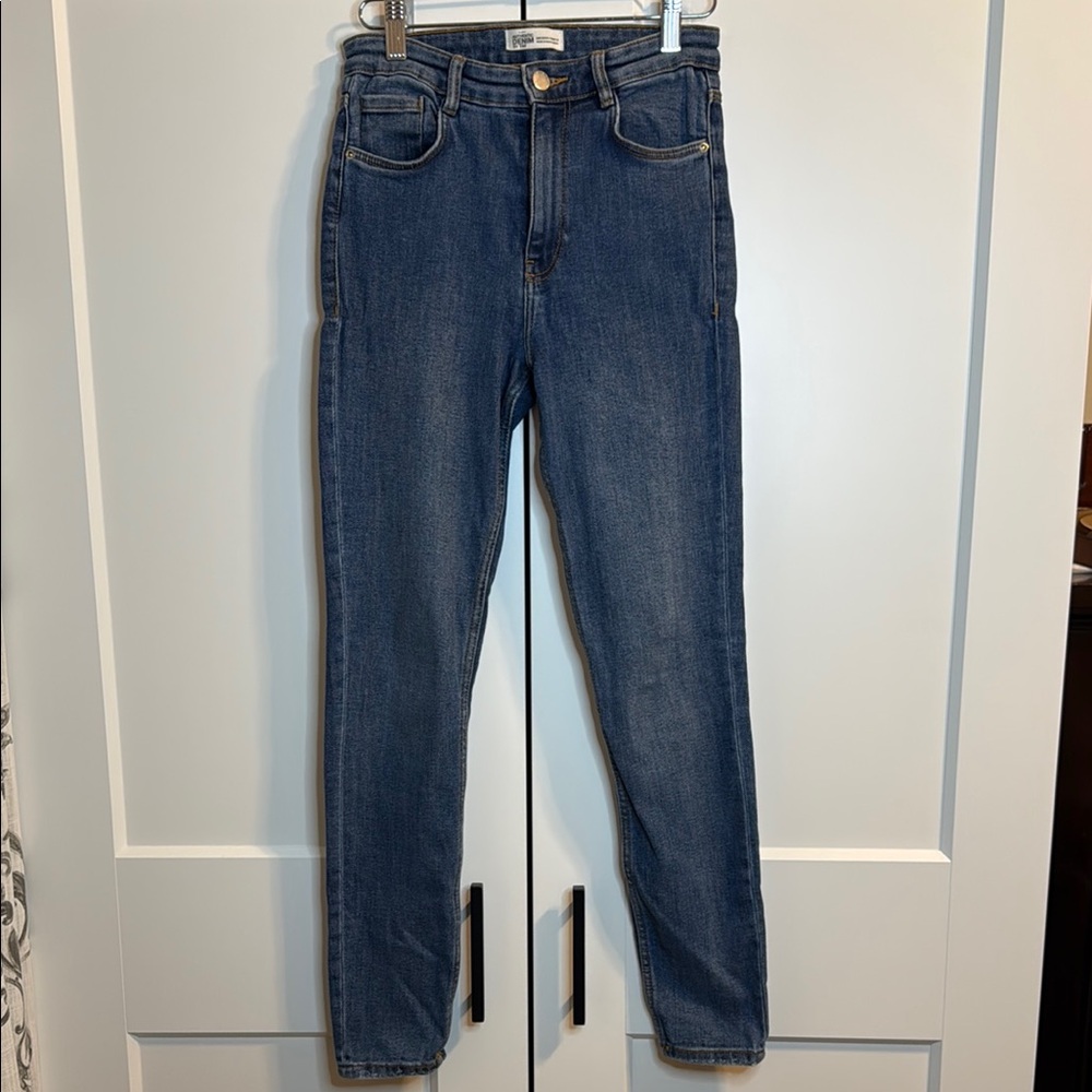 Authentic Denim by TRF High-Waisted Jeans